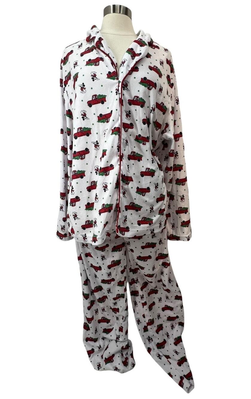 DISNEY Mickey Mouse Winter Holiday Soft Fleece Pajama Set XL